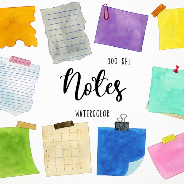 Post It Notes Clipart - Etsy UK