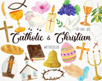 Acquerello Clipart Cattolico, Clipart Cristiano, Clipart Chiesa, Clipart Religione, Clipart Religione, Clipart Cristianesimo, Clipart Croce