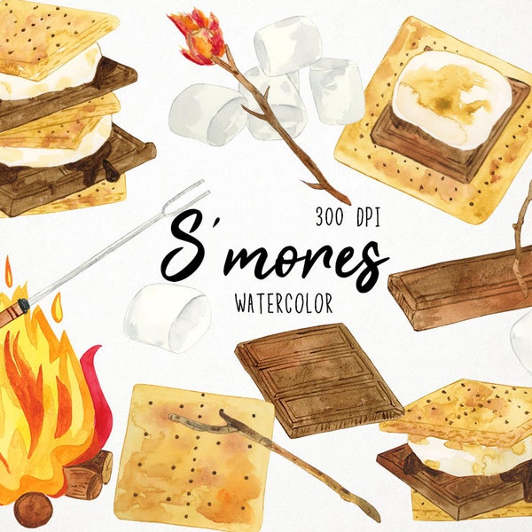 S'mores Clip Art - Etsy