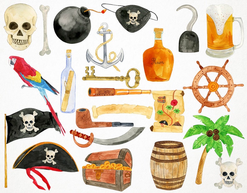 Пиратские атрибуты картинки