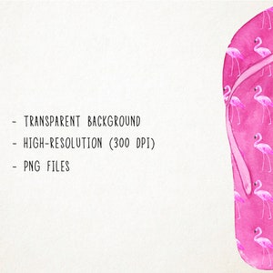 Op de afbeelding: Roze slippers met een flamingo print.