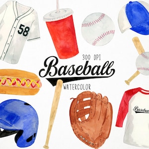 baseball clipart, baseball clip art, baseball bat clipart, watercolor baseball clipart, clipart baseball, baseball bat clip art, sports