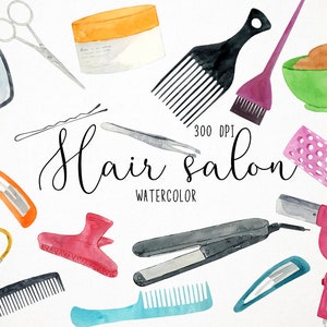 Salon Clipart, Beauty Clipart, Hair Salon Clipart, Hair Salon Clip Art, Beauty Salon Clipart, Hair Clipart, Hairdresser Clipart Comb Clipart