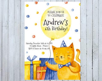 猫の誕生日招待状、猫の招待状、子猫の招待状、子猫の招待状、子猫の誕生日招待状、子猫の誕生日招待状