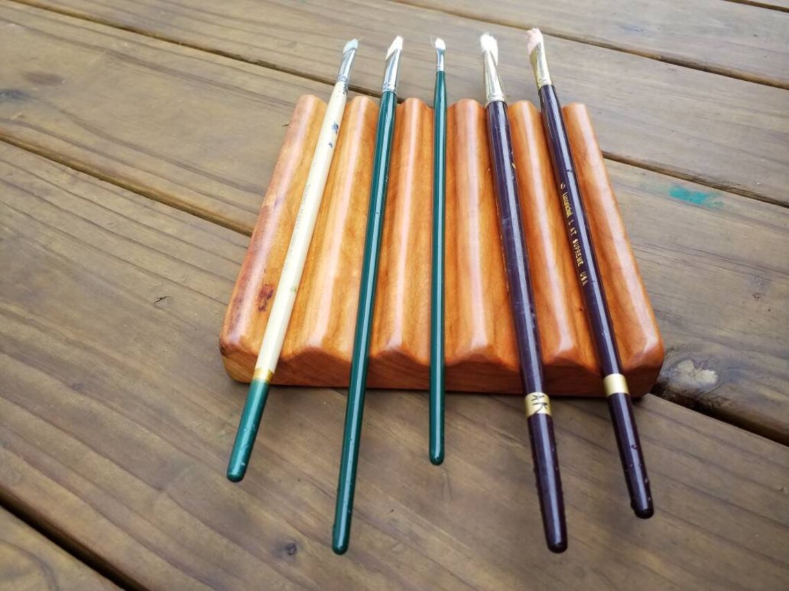 Brush rest Paint brush rest/Calligraphy pen rest / Fountain Etsy