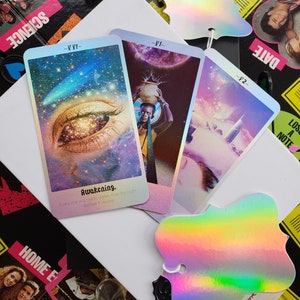 Baraja de cartas cósmicas con *expansión V2 (*edición holográfica)