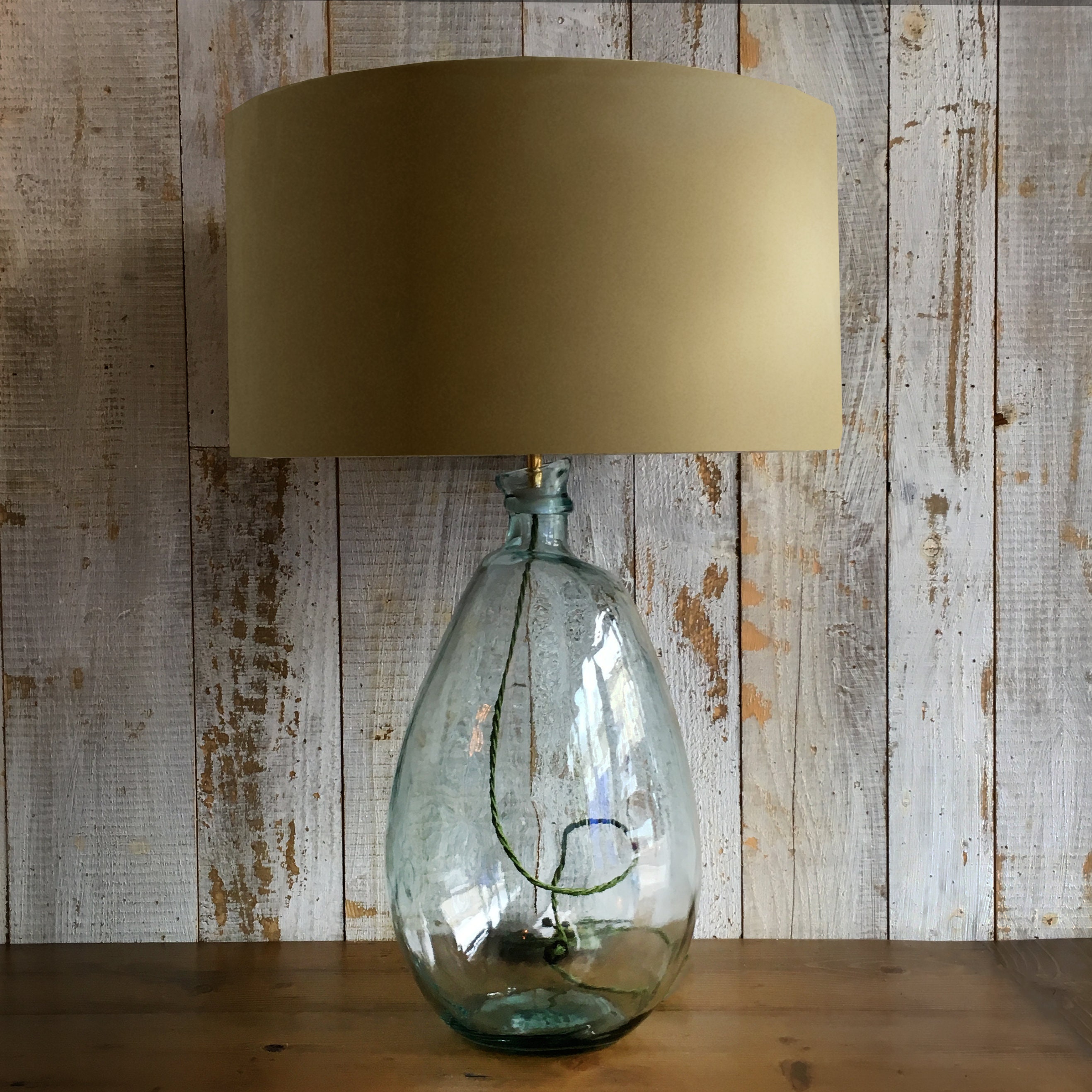 Large glass cheap lamp base