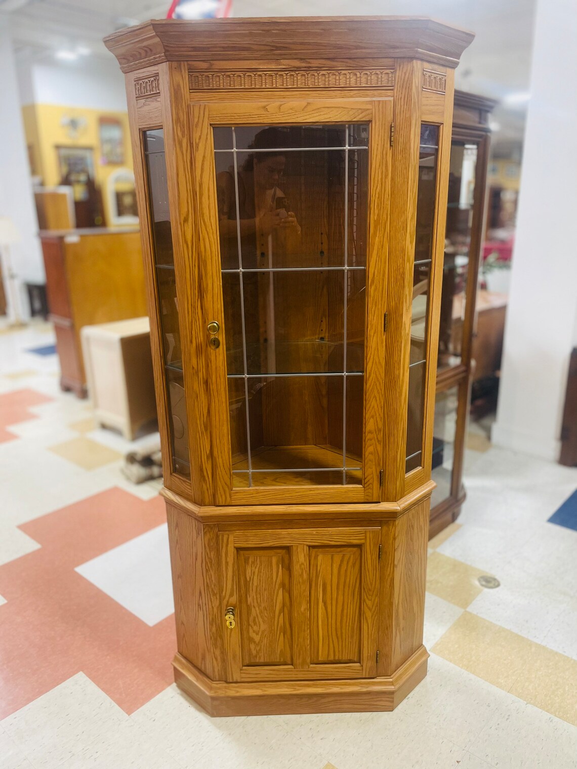 Pennsylvania House Oak Corner Hutch/corner Etsy