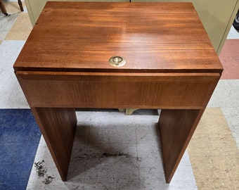 Refinished "Scandinavian Gallery" Flip Top Vanity SHIPPING NOT INCLUDED