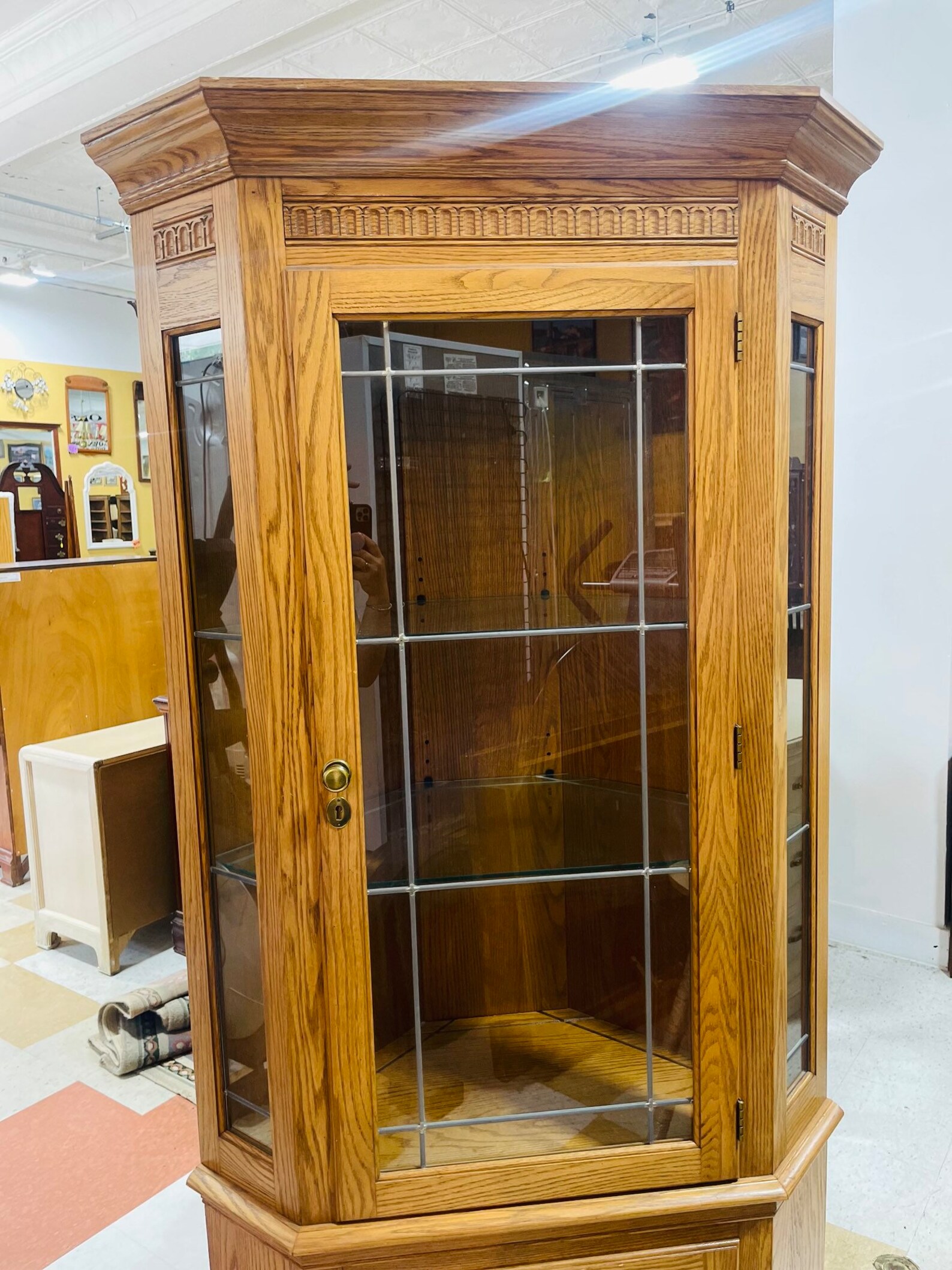 Pennsylvania House Oak Corner Hutch/corner Etsy