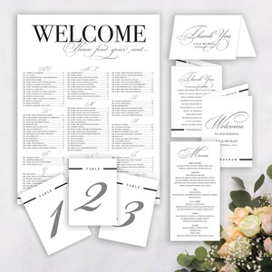 Nowoczesna elegancja - PAKIET ŚLUBNY - Kompletny pakiet papeterii na ten wyjątkowy dzień - Dostosowany do Twojego wyjątkowego dnia - Idealny na eleganckie wydarzenie