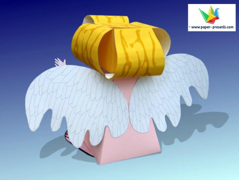 Christmas Angel Money Box Template For Print Instruction Etsy - 50