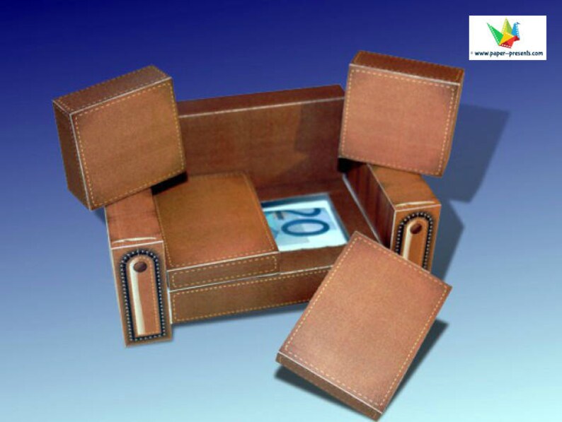 Money Box Sofa New Home Diy Gift Favor Box Packaging Etsy - image 0