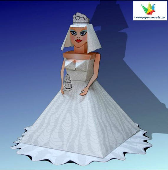 Wedding Money Box Diy Wedding Gift Origami Bride Favor Etsy