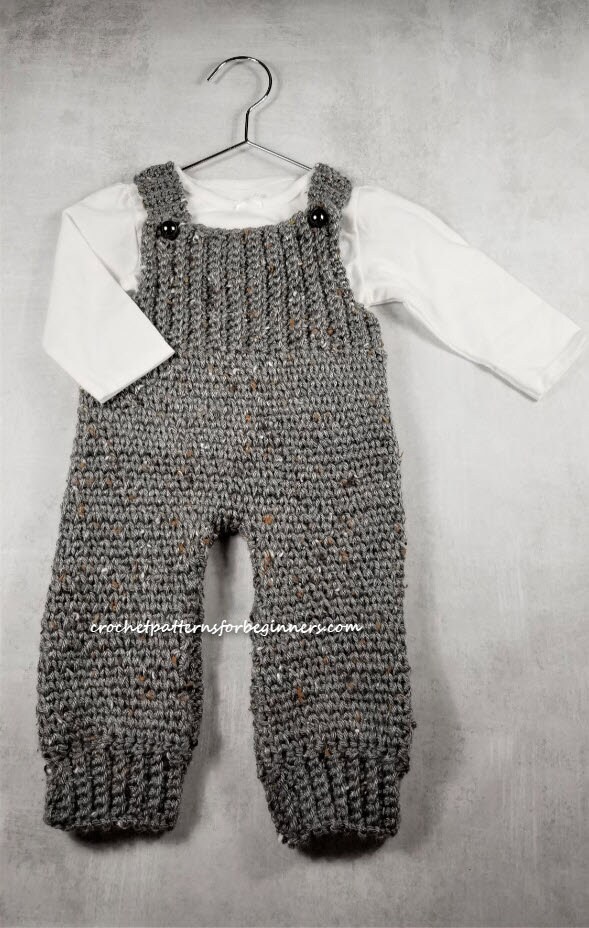 Crochet Pattern Baby Overalls Easy Crochet Pattern the Tenely Etsy
