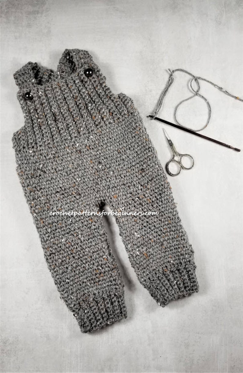 Crochet Pattern Baby Overalls Easy Crochet Pattern the Tenely Etsy