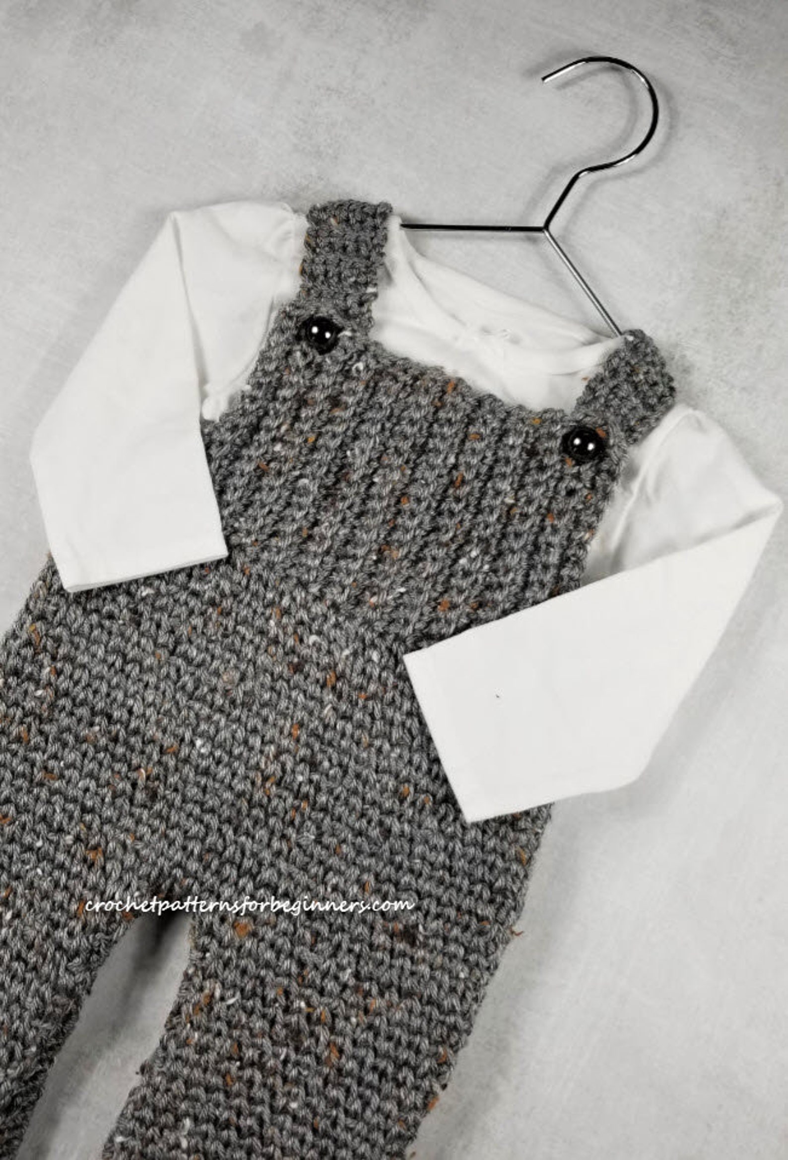 Crochet Pattern Baby Overalls Easy Crochet Pattern the Tenely Etsy
