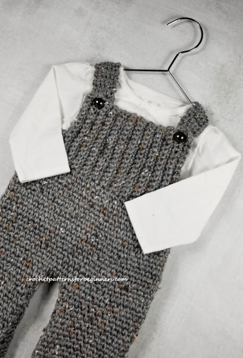 Crochet Pattern Baby Overalls Easy Crochet Pattern the Tenely Etsy