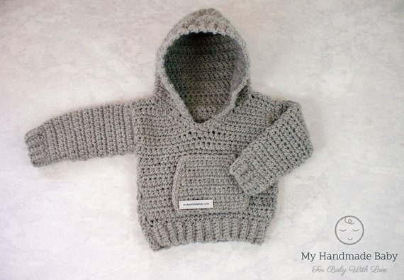 baby hoodie crochet pattern