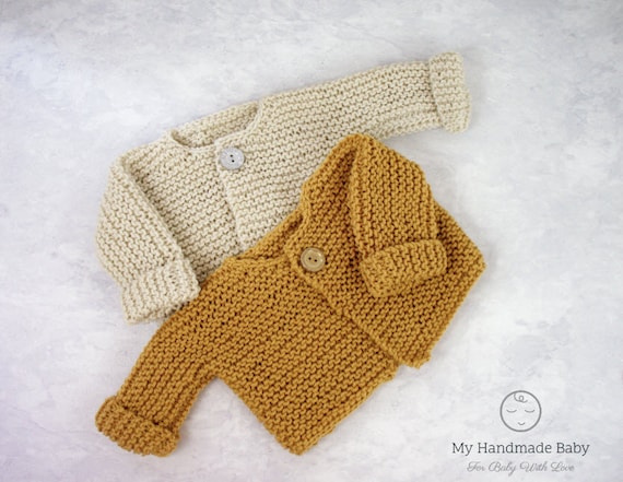 Baby Sweater Knitting Pattern Cardigan Knitting Pattern Baby Knitting Pattern Baby Jacket Knitting Pattern Easy Knitting Pattern The Paxton