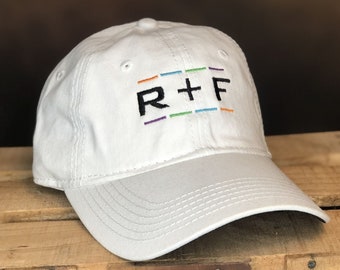 Rodan and Fields Baseball Hat - R+F Embroidered Hat With Product Colors - Simple Embroidered Hat - Brand Hat - Orange Blue Green and Purple