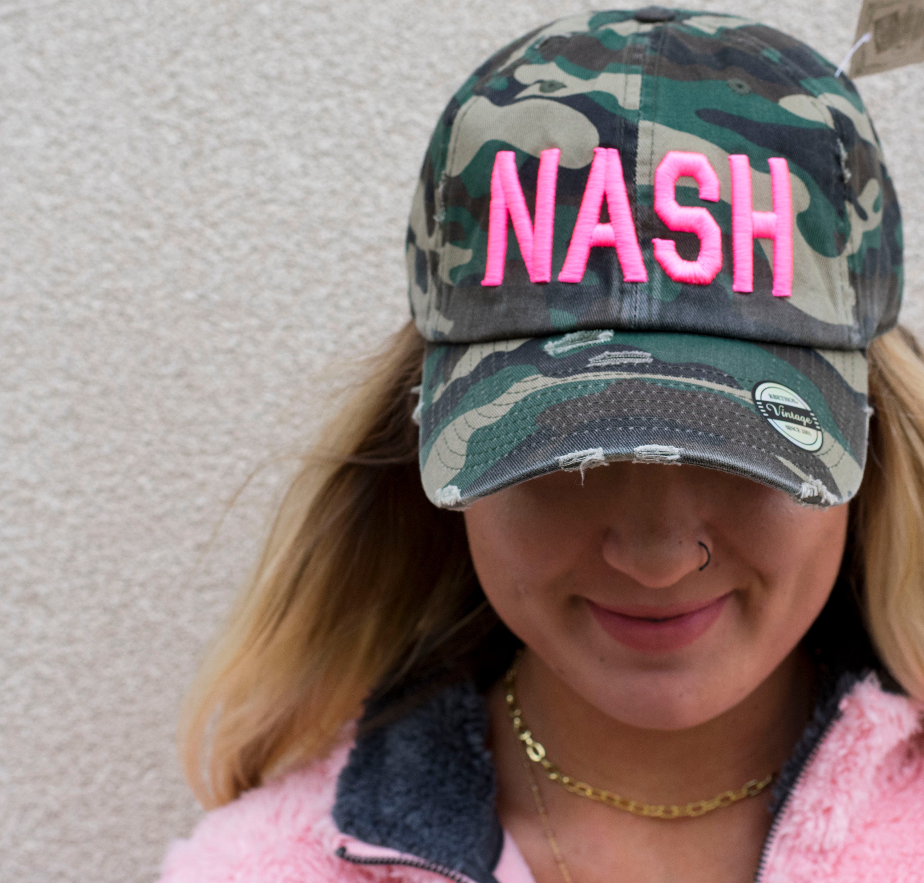 Hot Pink and Camo NASH Hat Nashville Tennessee Souvenir Etsy