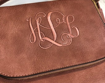 Monogram Conceal Carry Crossbody Purse WITH HOLSTER, Concealed Carry Purse, Monogram Purse, Personalized, Pocket Purse, Cross Body