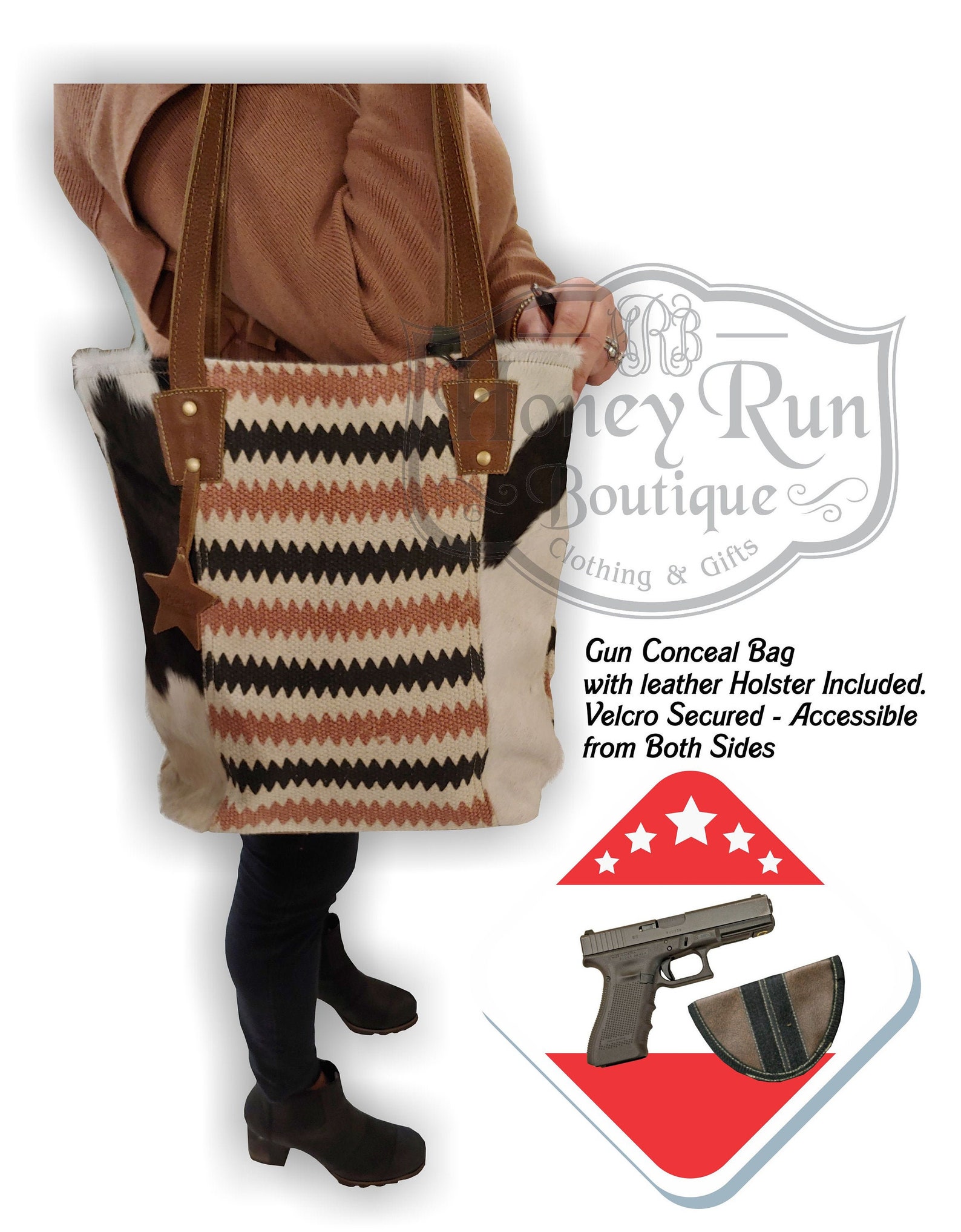 Conceal Carry Purse Genuine Leather Concealed Carry Purse Etsy