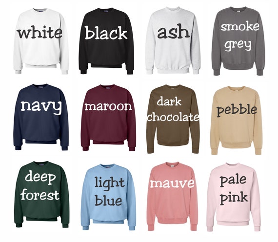 Different color sweatshirts new arrivals