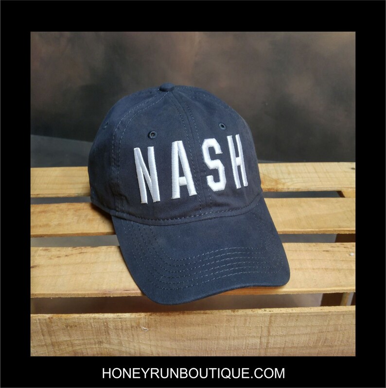 NASH Hat Nashville Navy Tennessee Souvenirs Music City Etsy