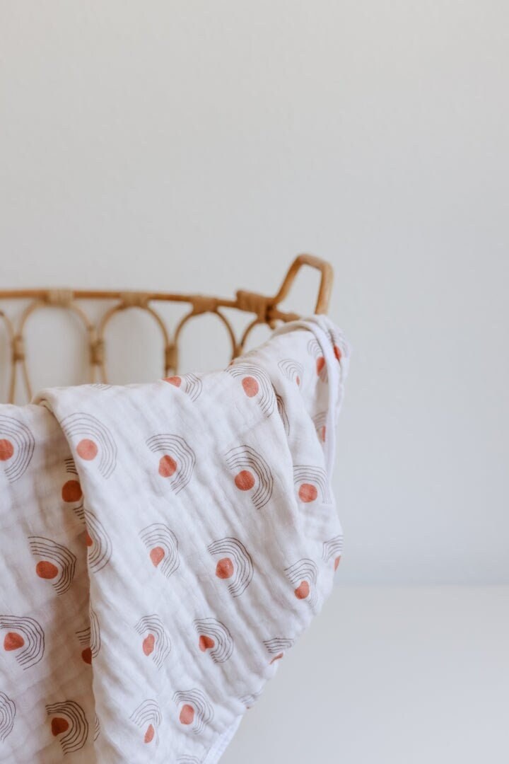 Dawn Muslin Quilt Baby Girl or Baby Boy Vintage Blanket Etsy