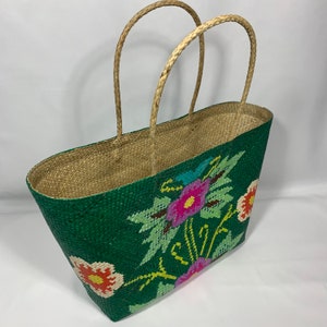 Handwoven Floral Bag Handwoven Banig Bag Philippines - Etsy
