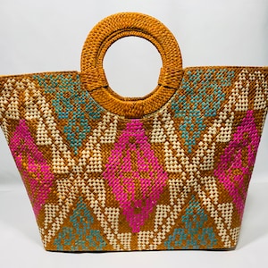 Handwoven Ticog bag, Handwoven Banig Bag, Philippines