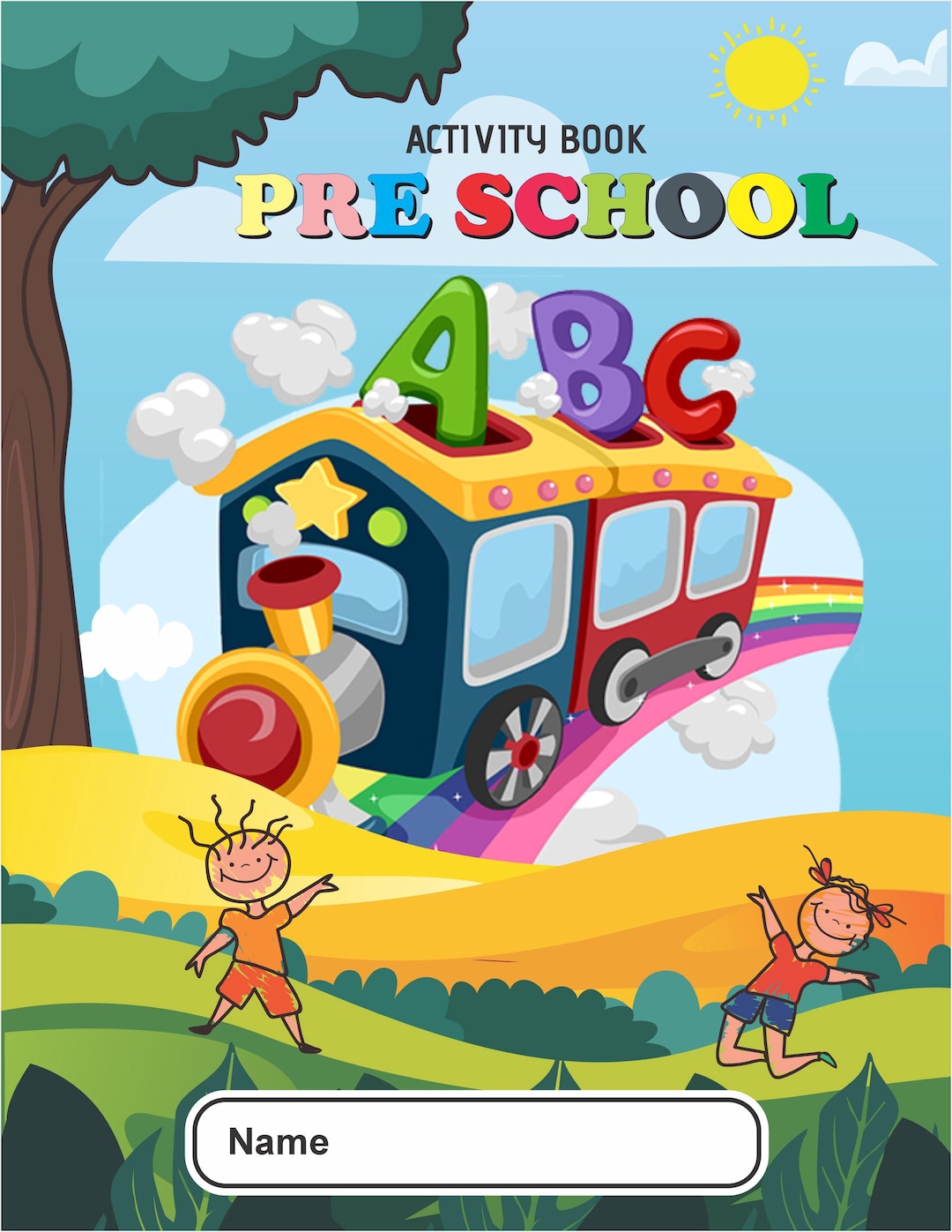 Pre-school Activity Book – Printable PDF | Instant Download (60 PAGES