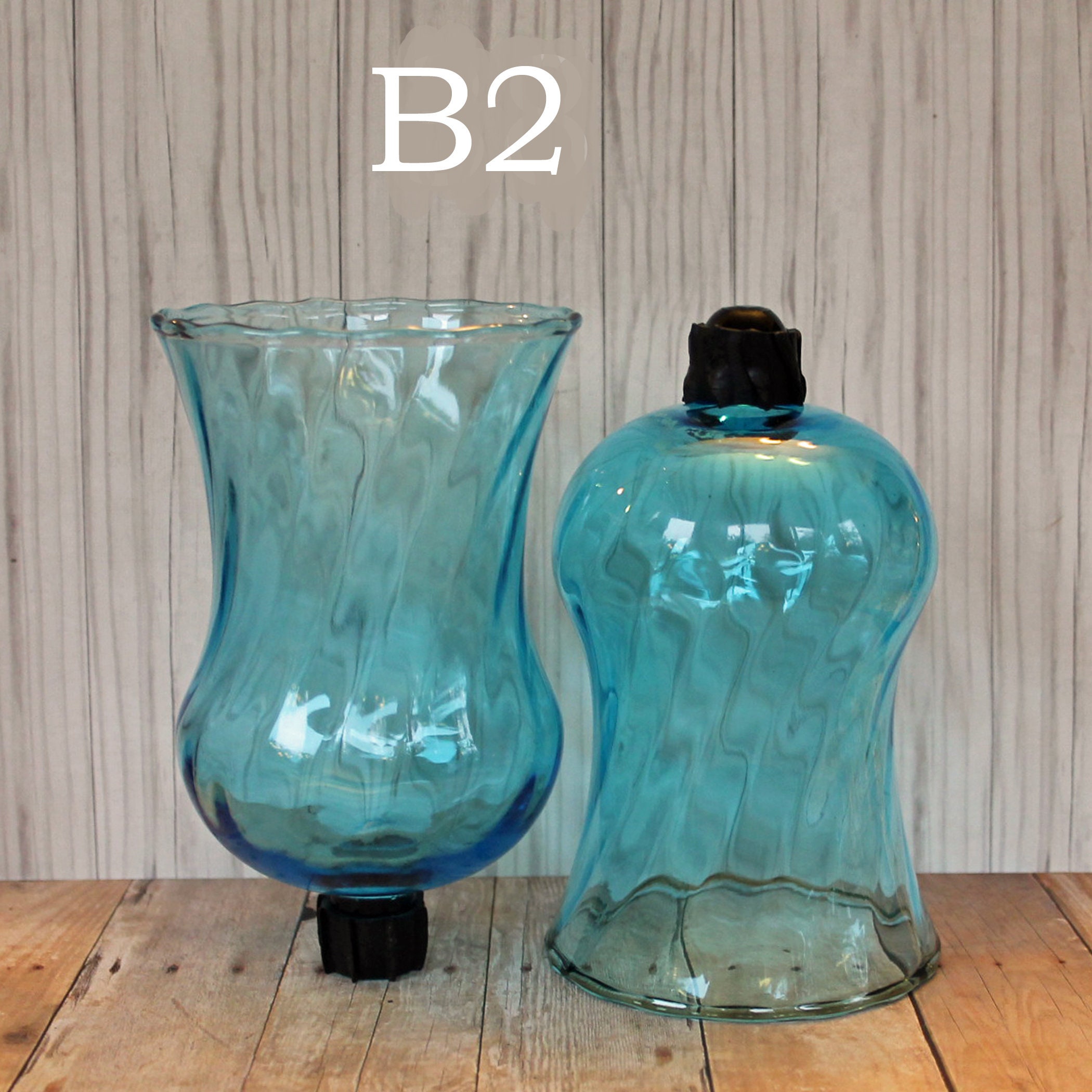 Vintage Clear Colored Glass Large Votive Cups PAIRS YOU CHOOSE