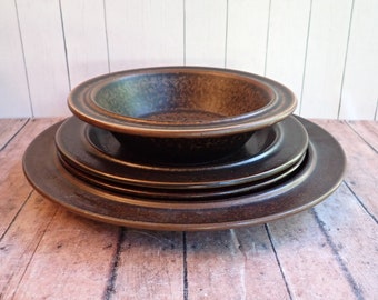 Vintage Arabia of Finland RUSKA Dinner Plate Salad Plate Cereal