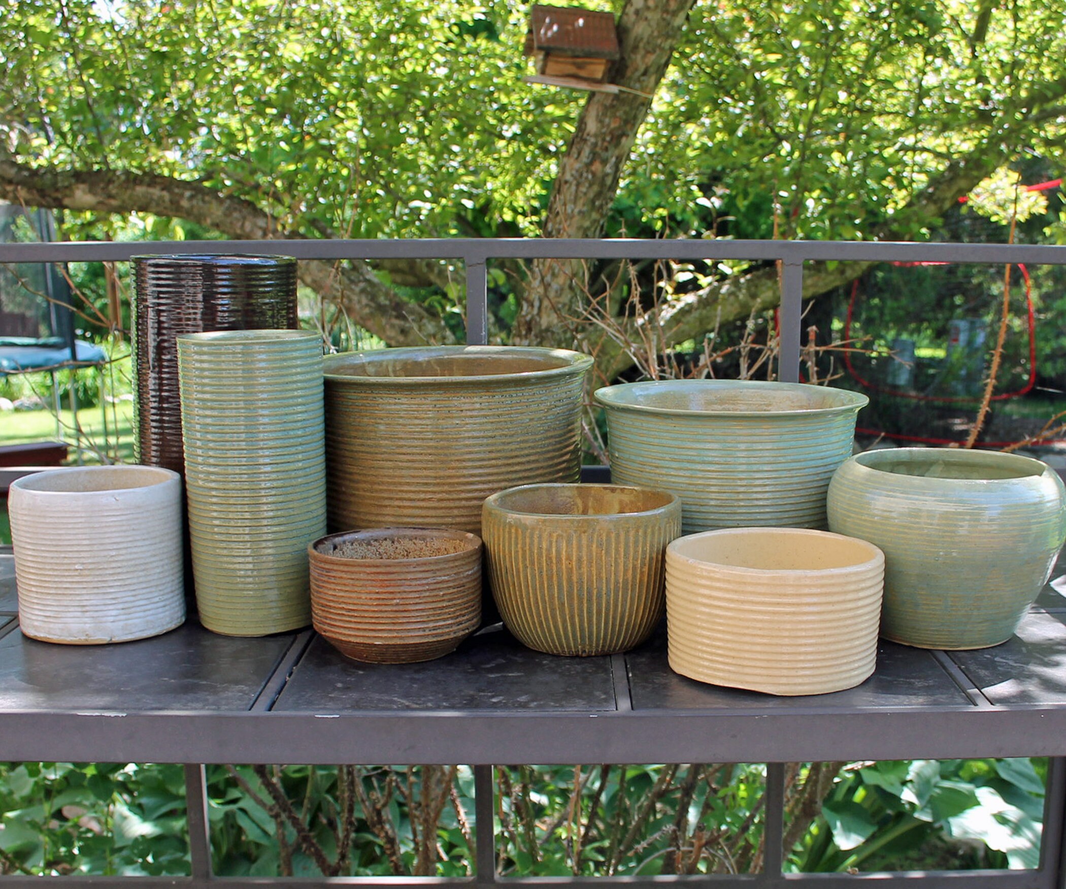 RESERVED for Karin Vintage Zanesville Stoneware Stoneage Modern Planter