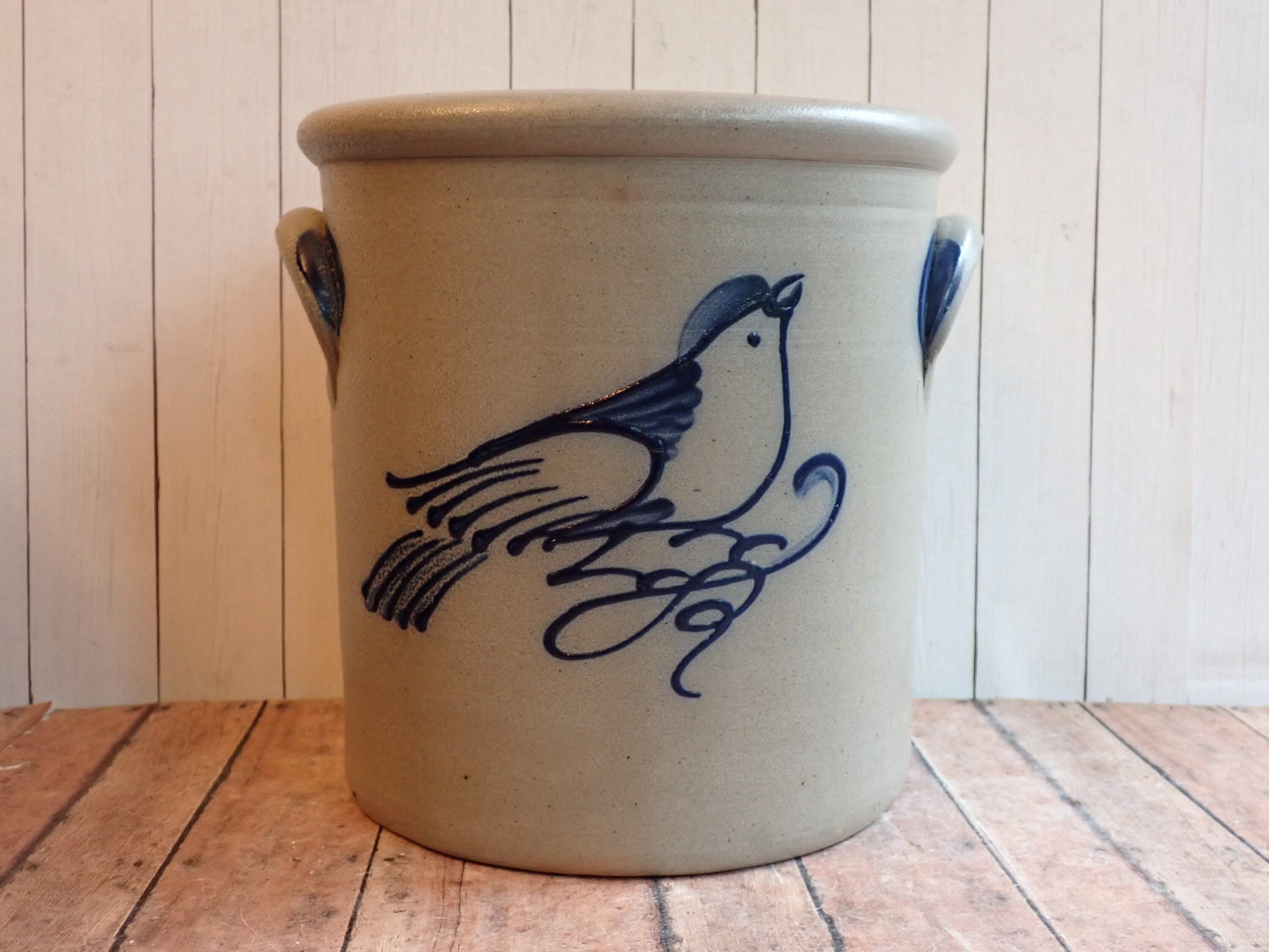 Teaberry Stoneware Crock