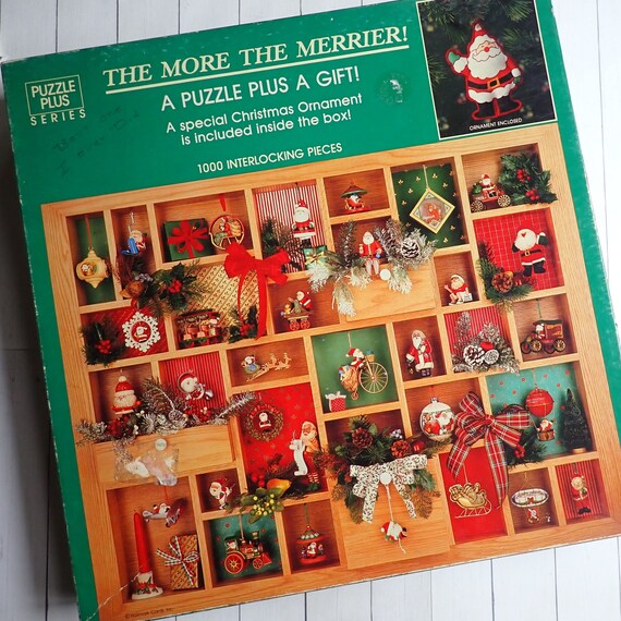 Vintage Springbok Hallmark The More The Merrier Keepsake Ornament Collection 1000 Piece Jigsaw Puzzle