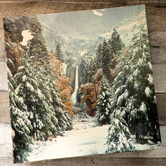 Vintage Springbok Hallmark Winter in the Mountains Yosemite National Park 500 Piece Jigsaw Puzzle Yosemite Falls