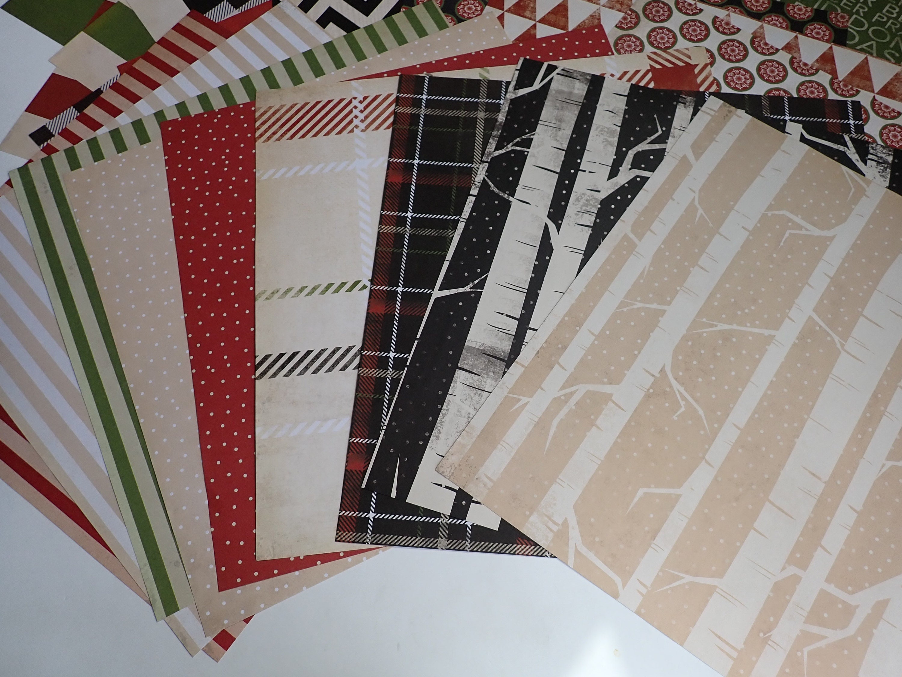 Christmas Scrapbook Paper 12x12 Kit Set of 48 Sheets Plus 