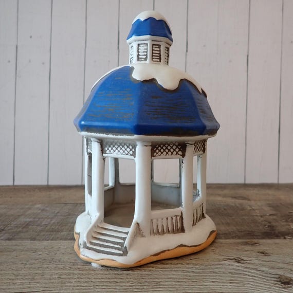 Vintage LEFTON Colonial Village Victorian Gazebo 00227 Christmas Village Accessory