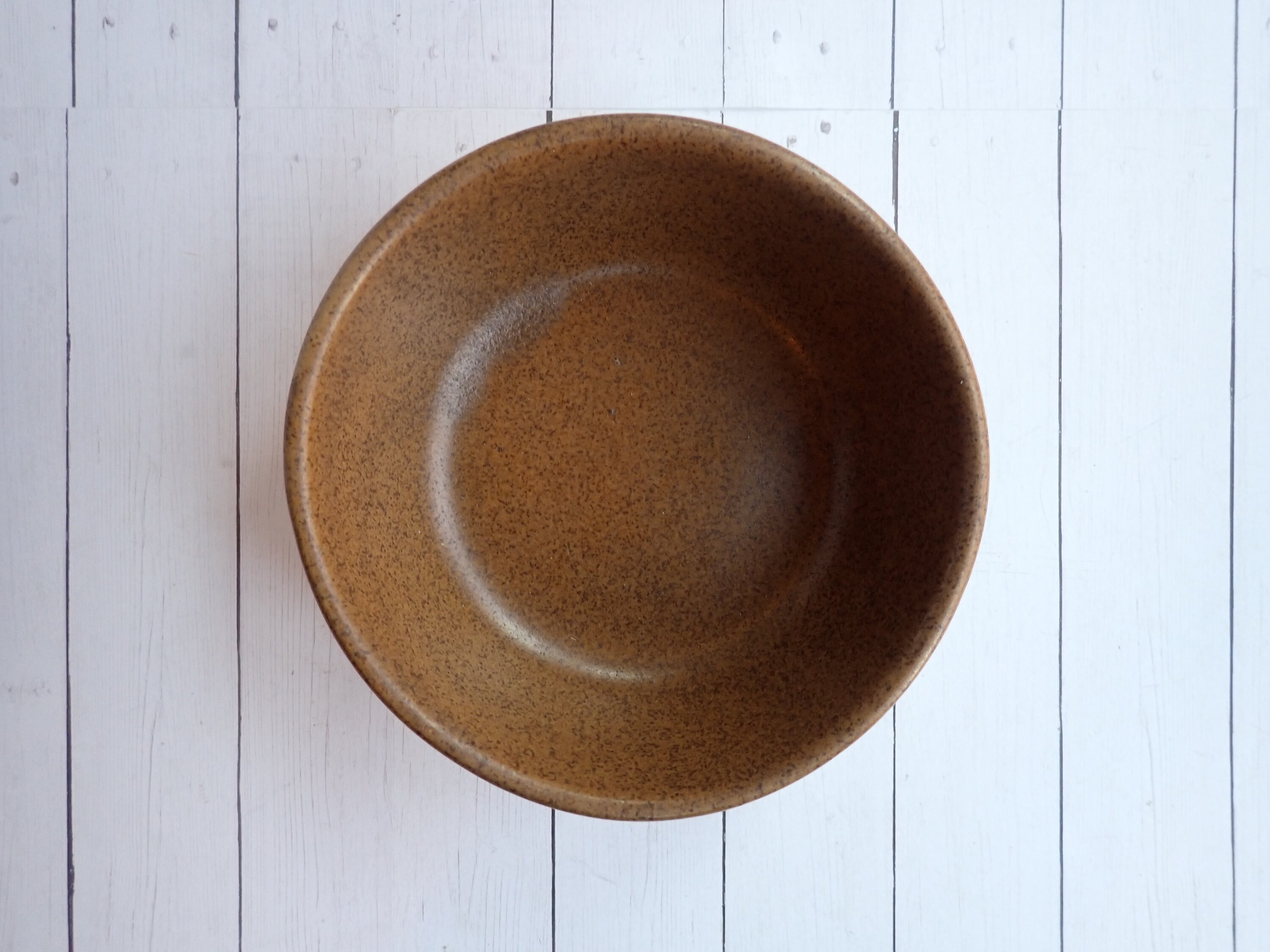 Vintage Western Stoneware Mojave Brown Cereal Bowl Set of 6 Golden Tan