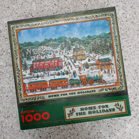 Vintage Springbok Hallmark Home for the Holidays 1000 Piece Jigsaw Puzzle