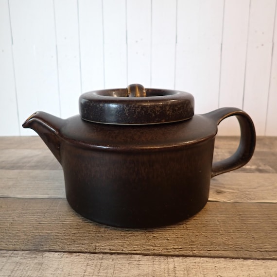 Vintage Arabia of Finland RUSKA Tea Pot Brown Stoneware No Infuser