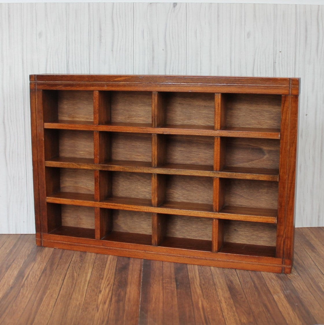 Vintage Wood Display Shelf for Miniatures Figurines Knick Knacks