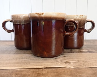 Vintage Mccoy Brown Drip 3 1/4 Coffee Cup With Handle - Etsy