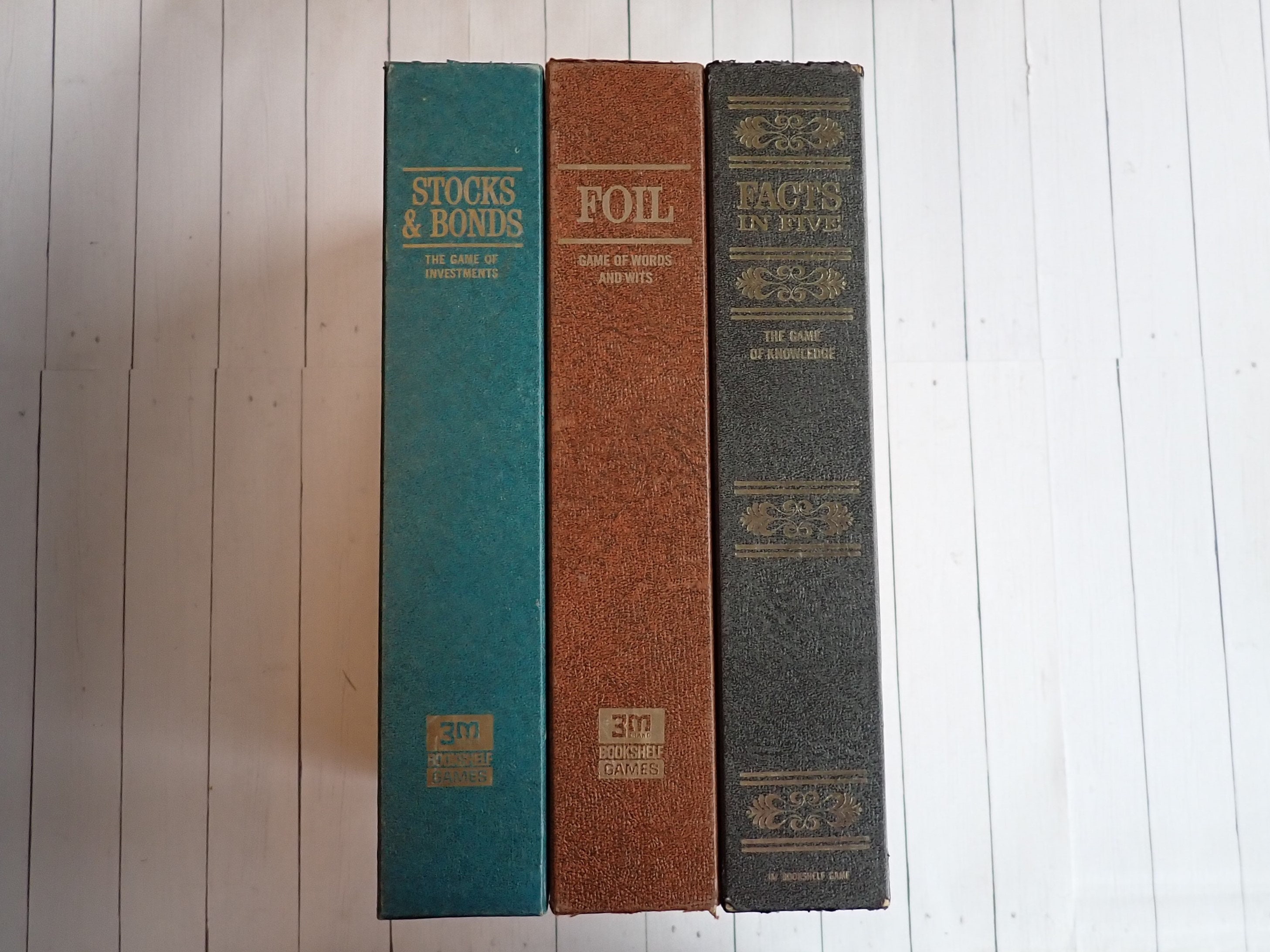 Vintage 3M Bookshelf Game Stocks and Bonds Board Game with Original Box 1964