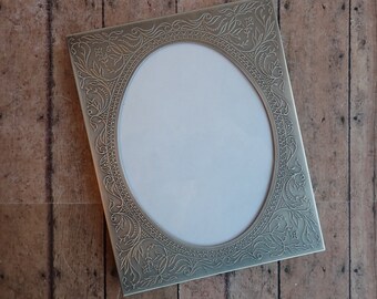 Wood Look 5x7 Picture Frame With Oval Paper Mat - Etsy