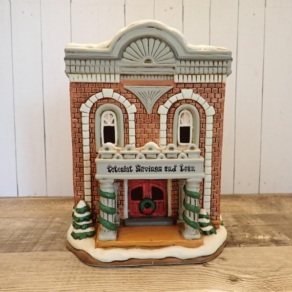 Vintage LEFTON Colonial Village Colonial Savings and Loan Building 1994 No Box 01321